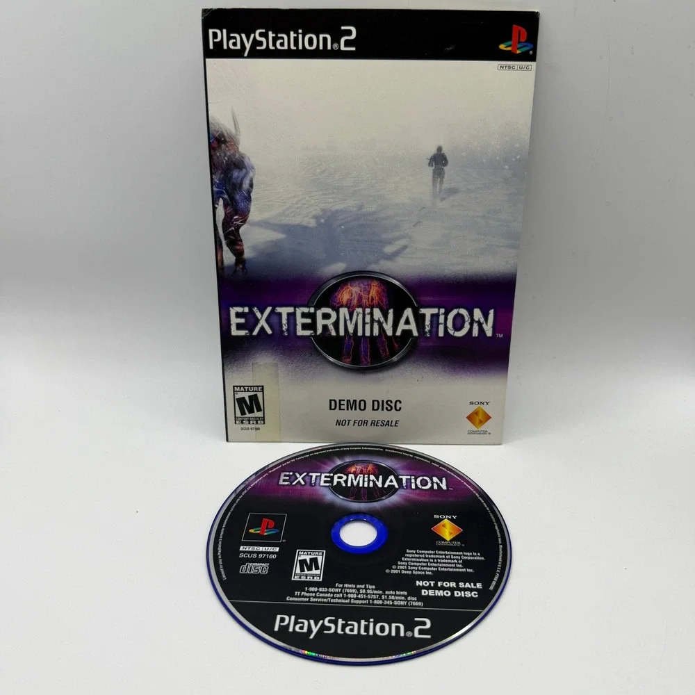 Sony PlayStation 2 Extermination Demo Disc PS2 SCUS-97160‎ Survival Horror Retro